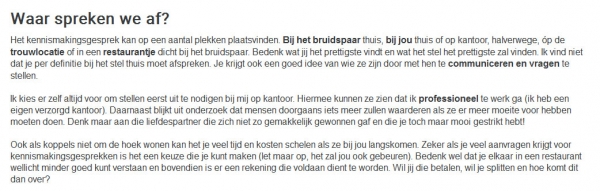 Volg vakopleiding weddingplanner